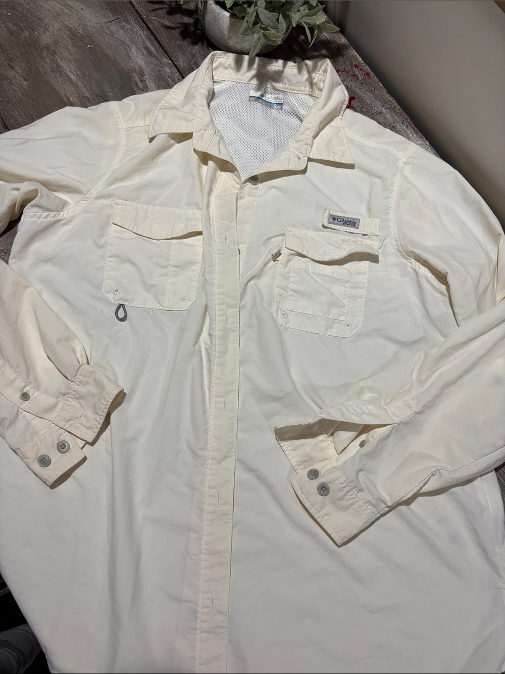 Columbia PFG long-sleeve button-down fishing shirt